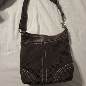 Coach Brown Signature Crossbody Bag